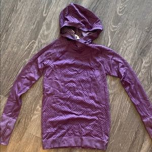 Lululemon purple hooded running long sleeve size 6